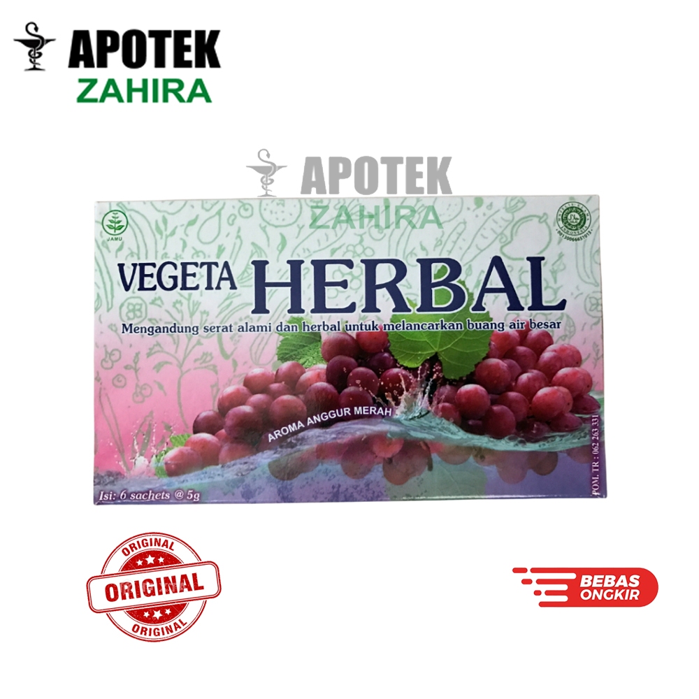 

Vegeta Herbal Membantu Melancarkan Buang Air Besar (6 Sachet)