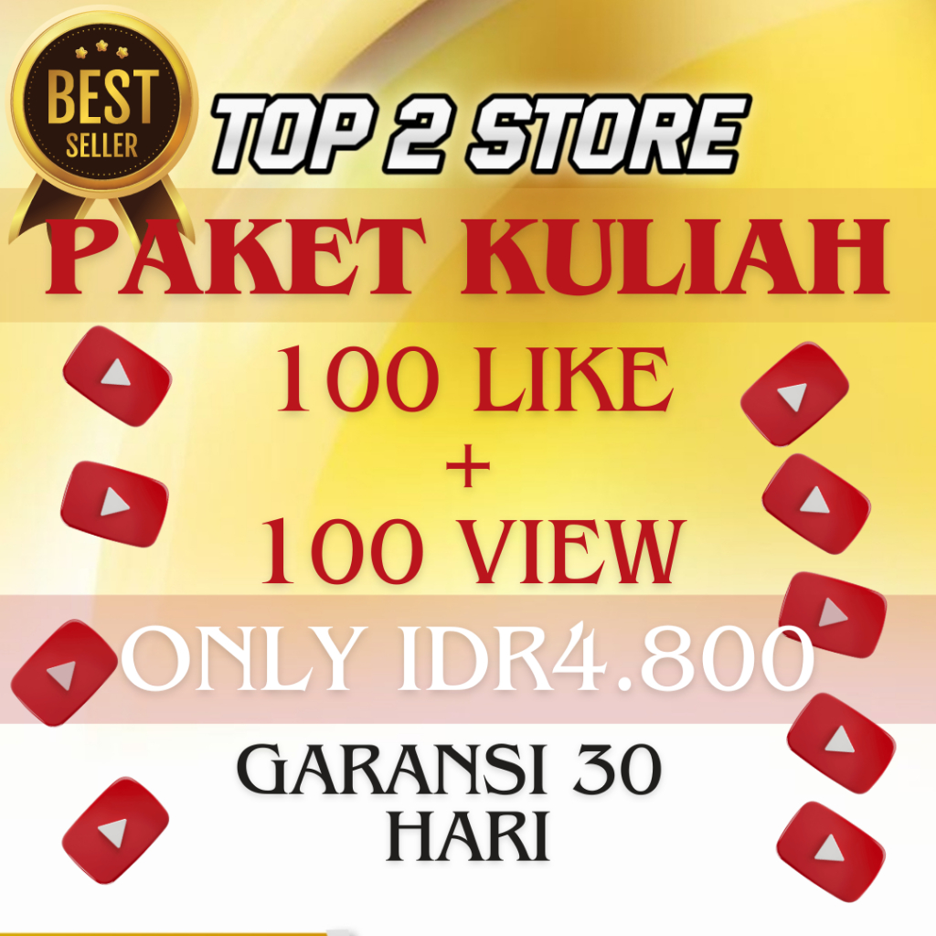 

PAKET TUGAS KULIAH/LiKE ViEW YT/LIKE YOUTUBE/VIEW YOUTUBE/SUNTIK YOUTUBE