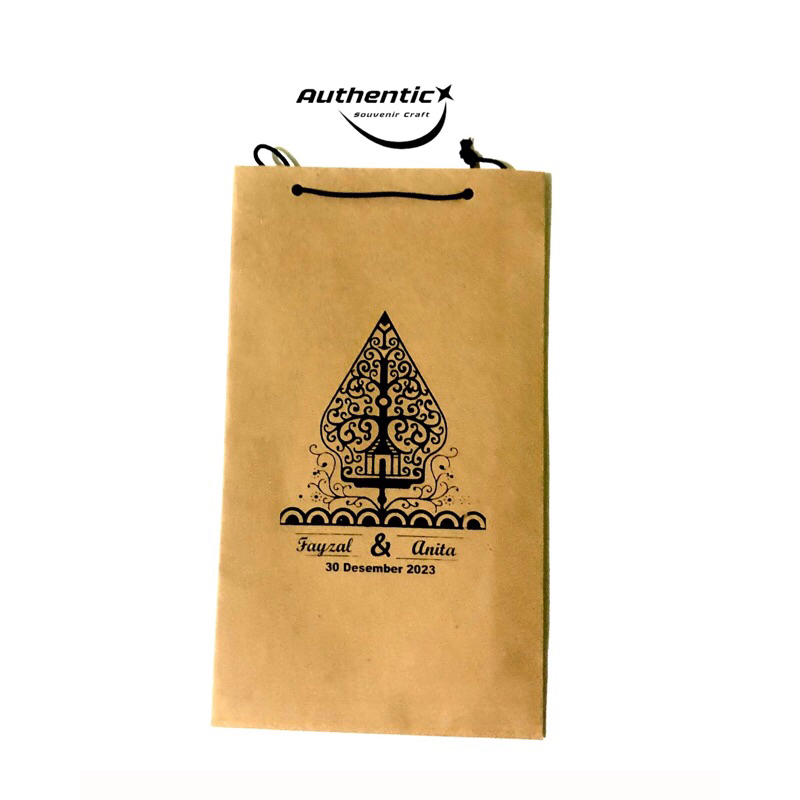

paperbag souvenir pernikahan murah custom sablon