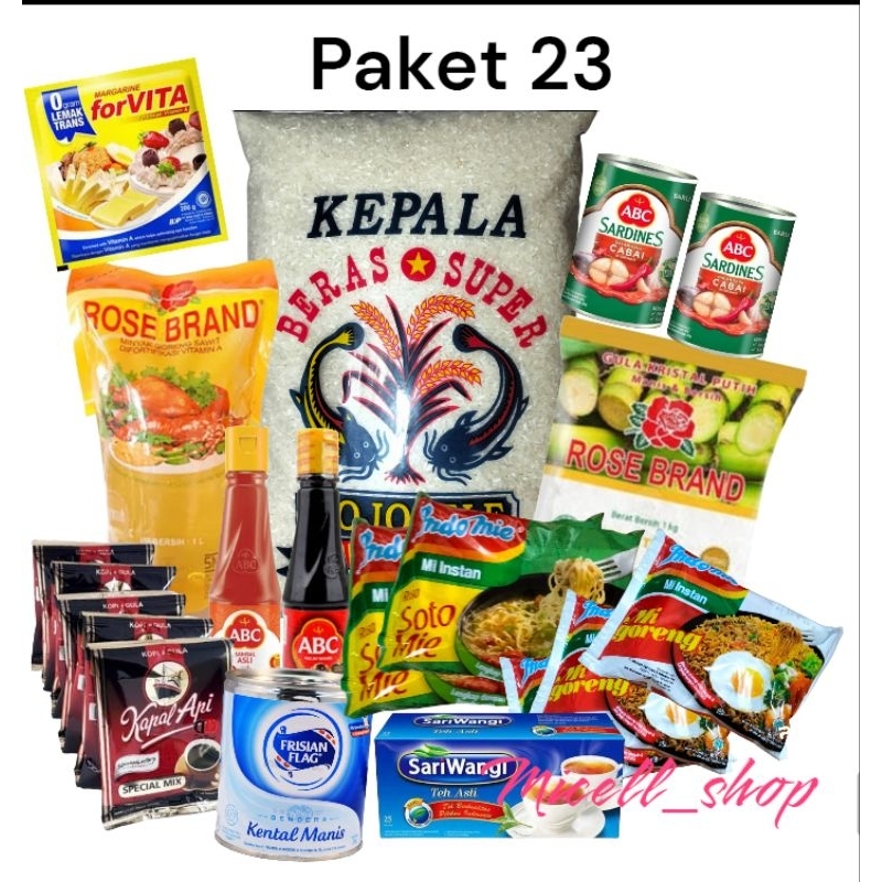 

paket sembako super murah lengkap dan hemat 23