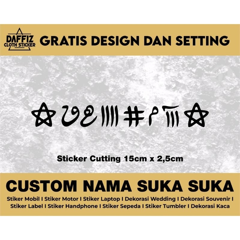 Stiker Cutting Raja Sulaiman | Stiker cutting custom