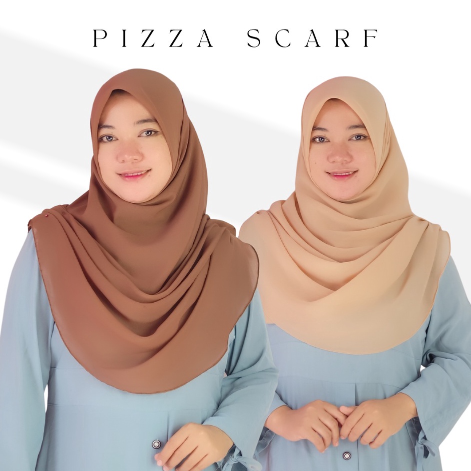 D2289 PIZZA SCARF SHAWL CURVE HIJAB MALAYSIA