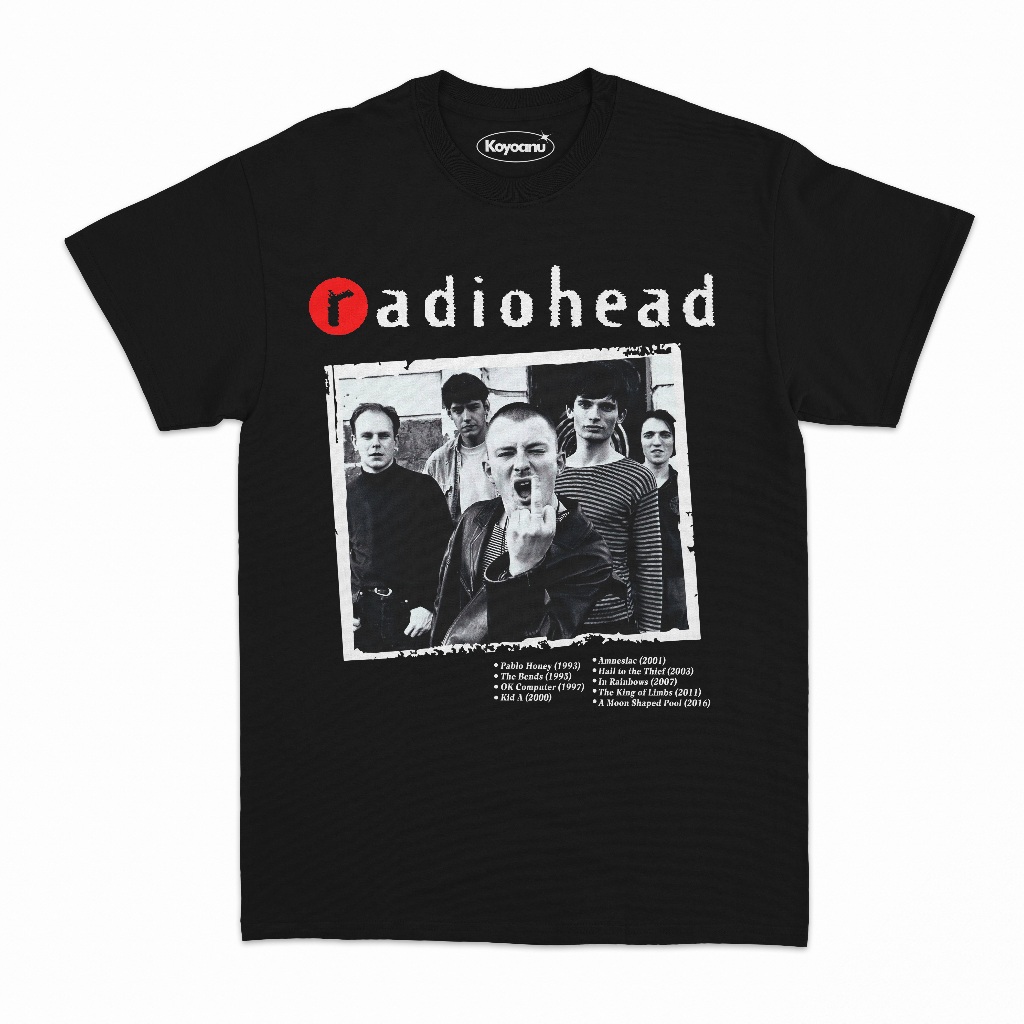 T-shirt RADIOHEAD - Discography I Kaos Band Radiohead