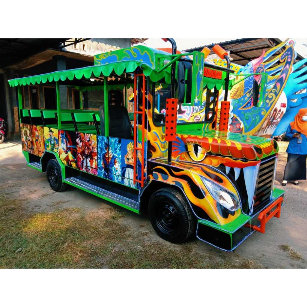 Body Odong odong kereta mini wisata non mesin