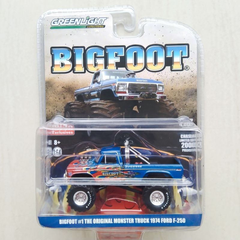 Greenlight 1974 Ford F-250 Bigfoot Flames Monster Truck F250 Big Foot