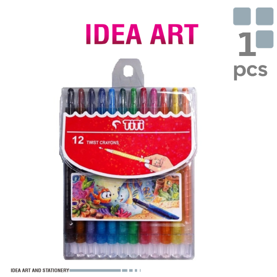 

Twist Crayon / Crayon Putar TiTi TI-CP-12T / 12 Warna