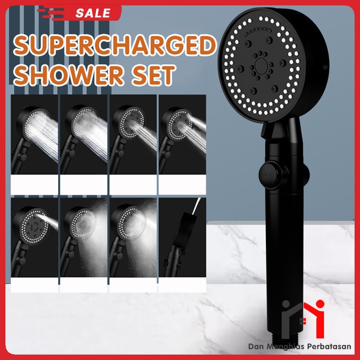 Set nosel pancuran semprot semprotan rumah tangga pemanas pancuran super kuat kepala pancuran pemana