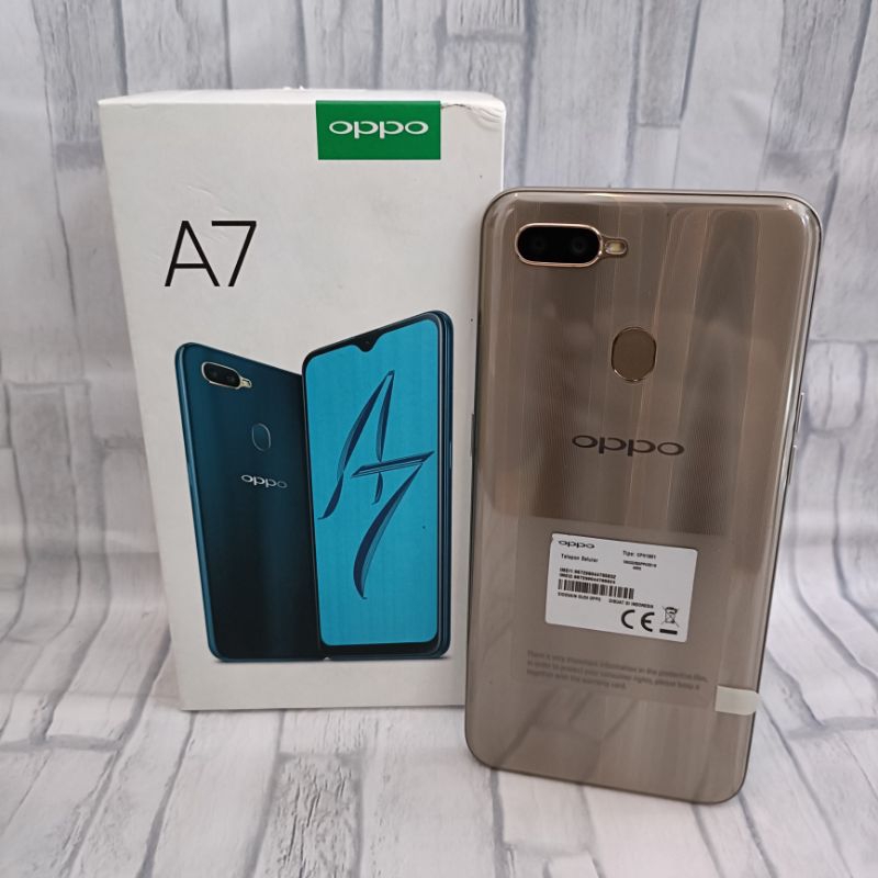 Oppo A7 4/64gb Second likenew 98% perfect