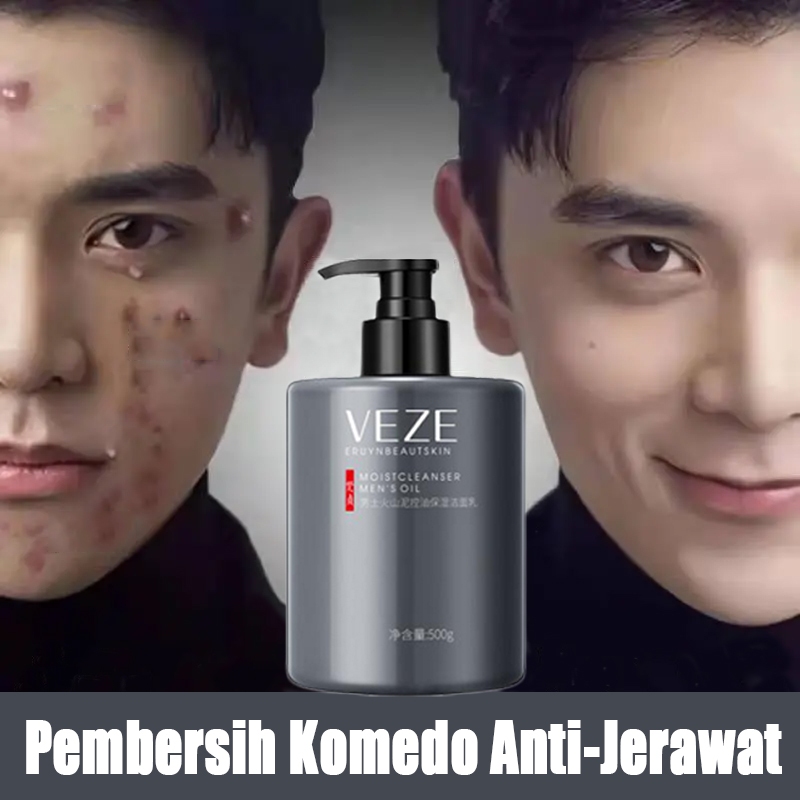 pembersih wajah pembersih jerawat pria penghilang komedo hidung dan pori pori hilangkan tungau jeraw