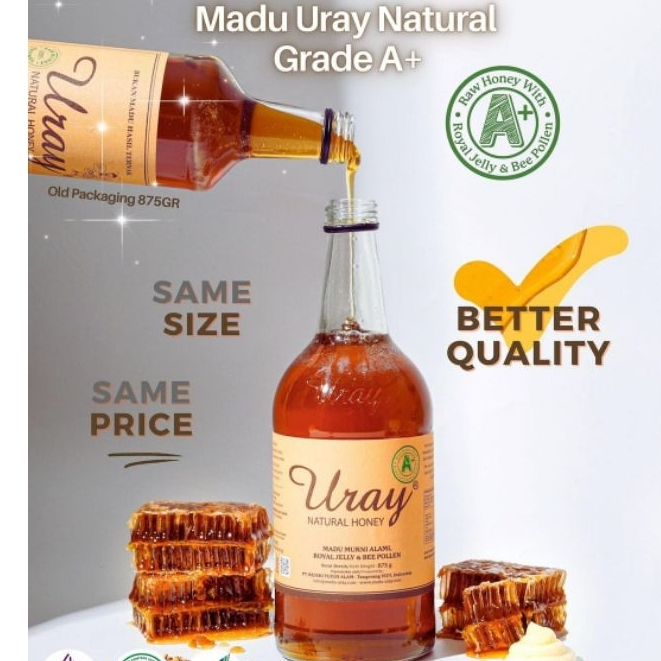 

Madu Uray - Madu Hutan Alami - Natural Honey BPOM 875 gr Free Bubble Wrap