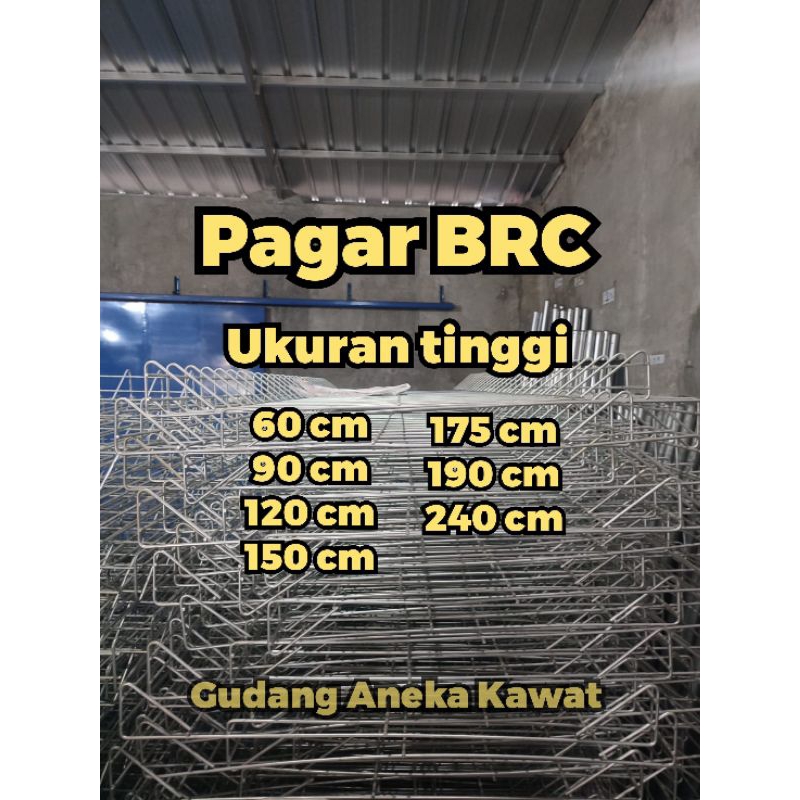 Pagar BRC tinggi 60 cm untuk taman