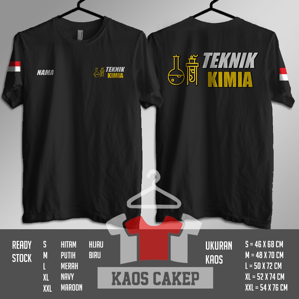Kaos Baju Teknik Kimia Gratis Nama Kamu Kaos Distro