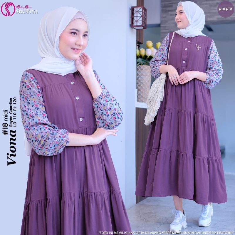 GAMIS VIONA MIDI DRESS ORIGINAL SHOFIYA GGS