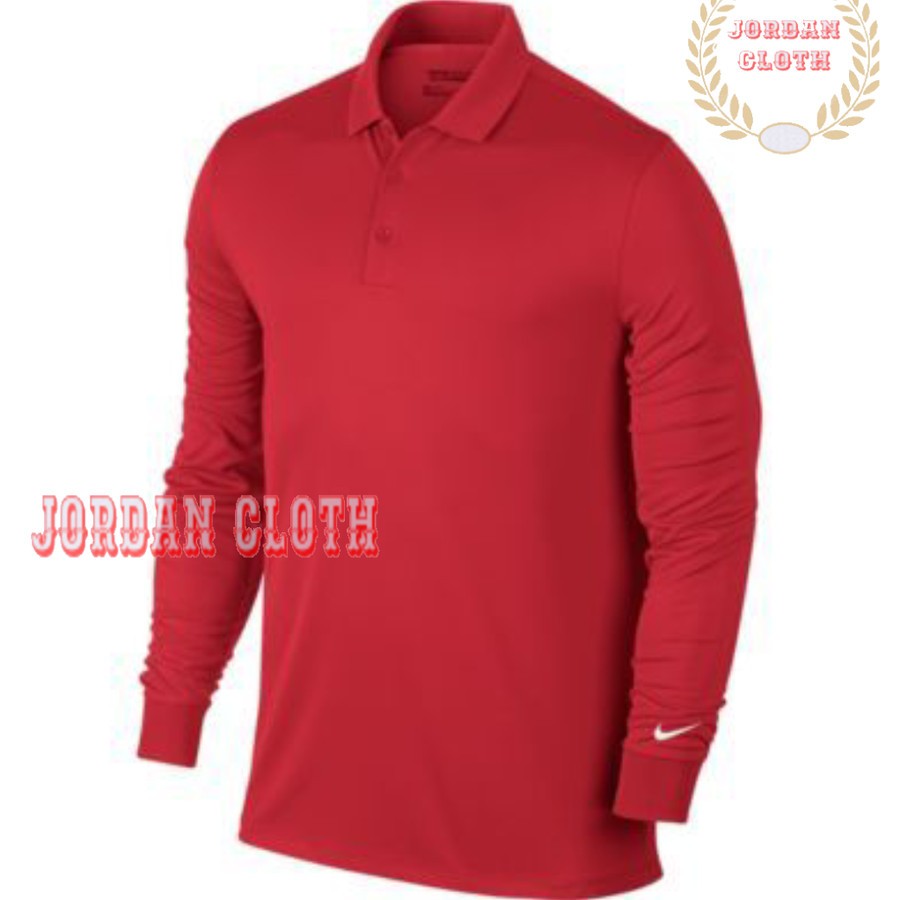 Polo shirt - Tshirt - Kaos Kerah Lengan Panjang Nike Run Golf Popular