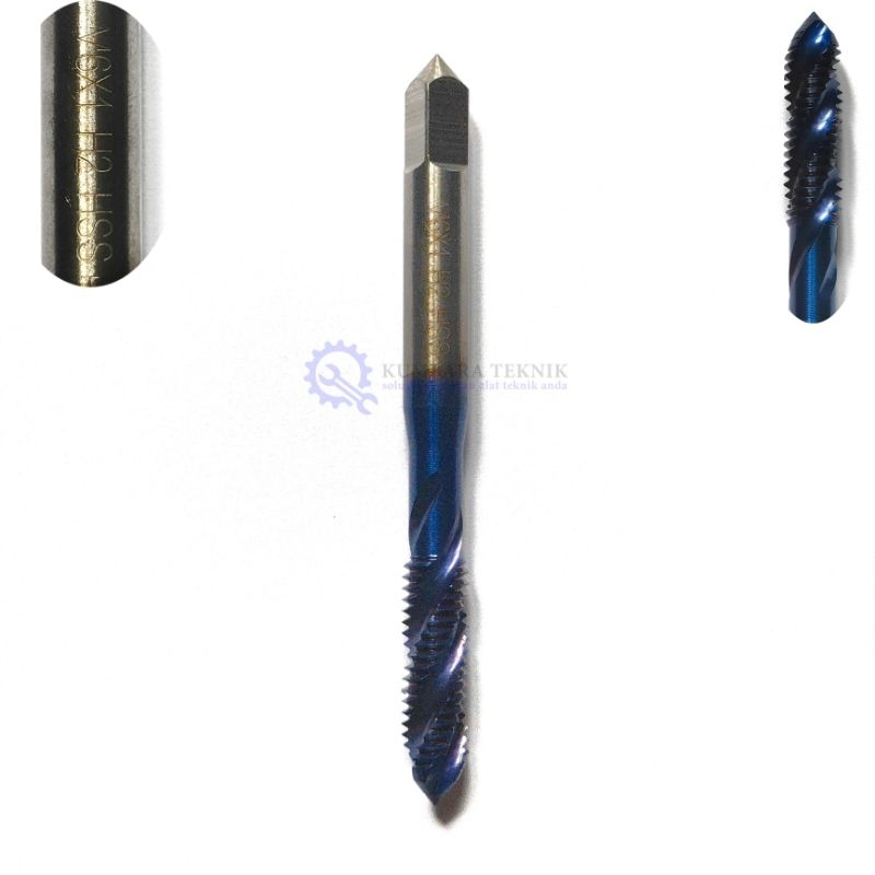 TAP SPIRAL M6 x 1 HANDTAP M6x1 DRAT BAUT KUNCI 10 HSS