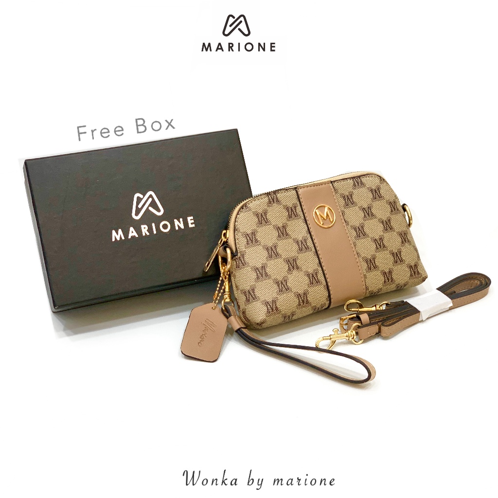 MARIONE - WONKA FREE BOX & INVOICE TAS ORIGINAL WANITA TAS SELEMPANG