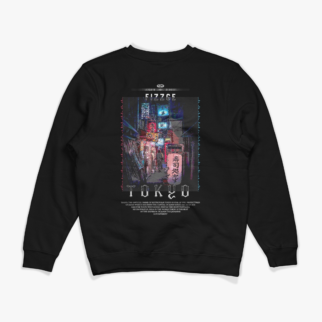 Sweater Pria TOKYO Sweater Kaos Lengan Panjang Distro Pria Sweter Fleece Diskon Murah UK M - XXL