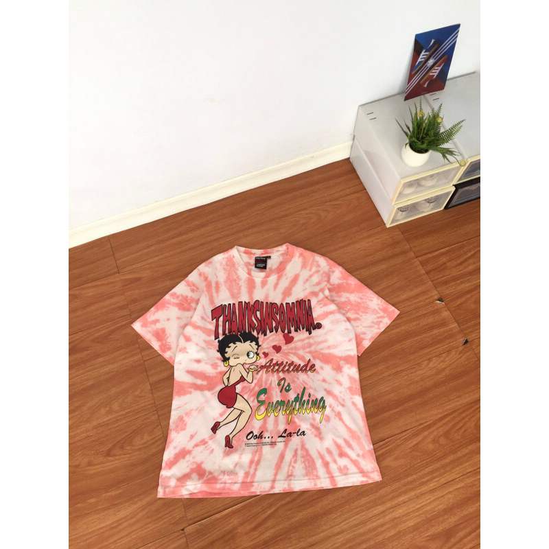 thanksinsomnia x betty boop tie dye shirt