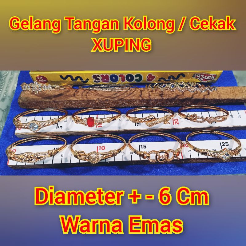 Tangan Kolong / Cekak XUPING | Gelang Xuping | Gelang Tangan Batang | Gelang Tangan Keroncong | Gela