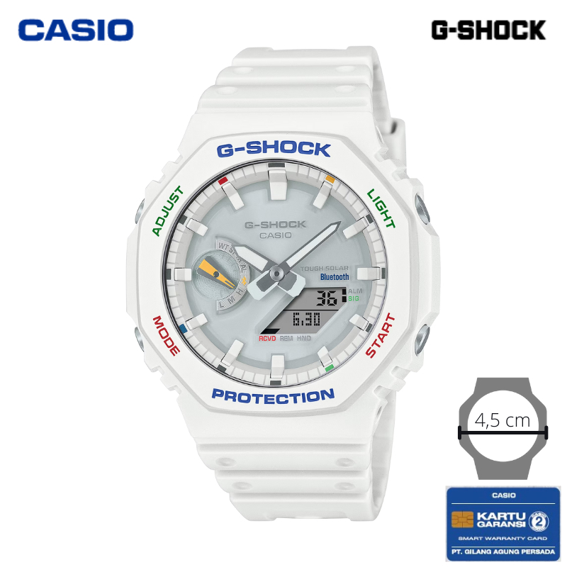 JAM TANGAN PRIA CASIO G-SHOCK GA-B2100FC-7A ORIGINAL - GSHOCK GA B2100FC 7A BLUETOOTH TOUGH SOLAR PU