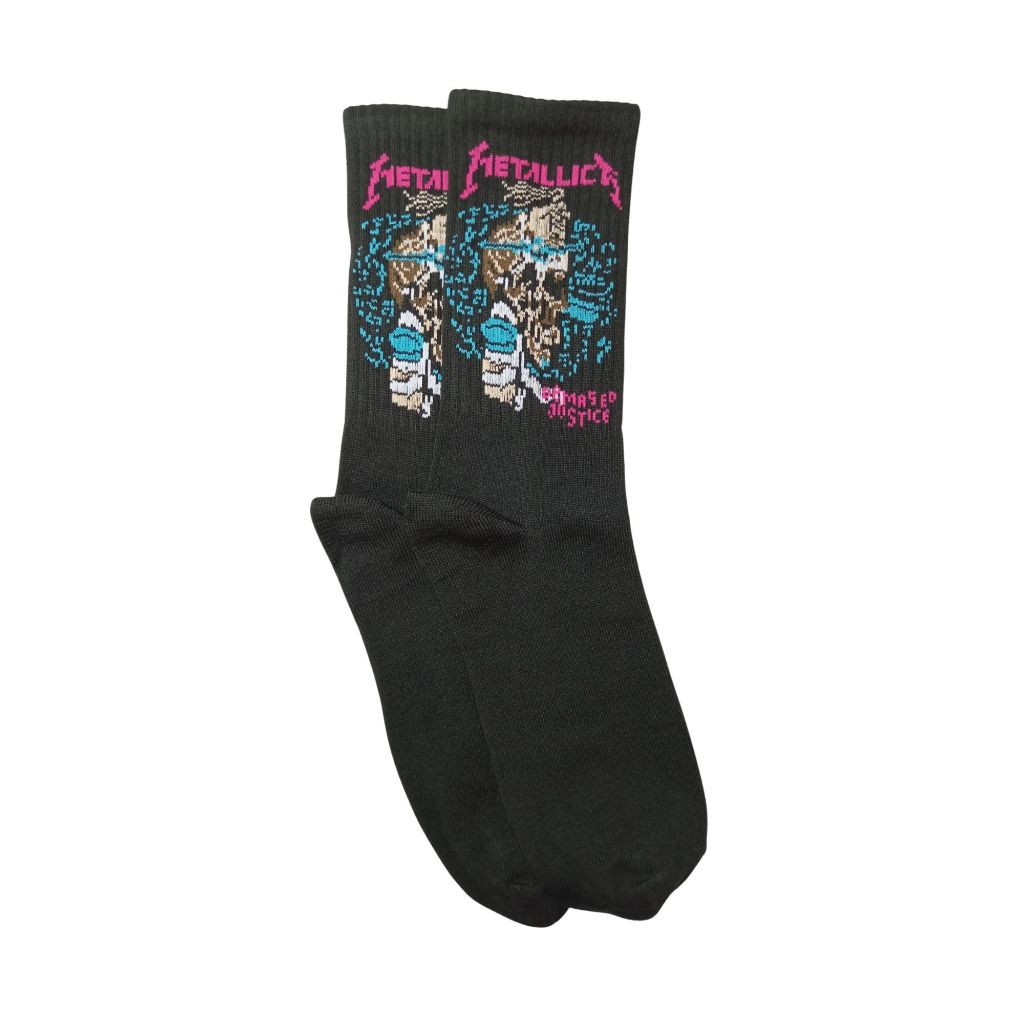 Kaos Kaki Oldschool Motif Metallica