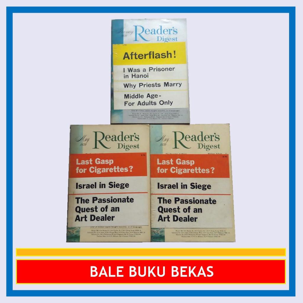 MAJALAH ORI READER'S DIGEST MAGAZINE, ASIA EDITION, JANUARY & MAY 1970