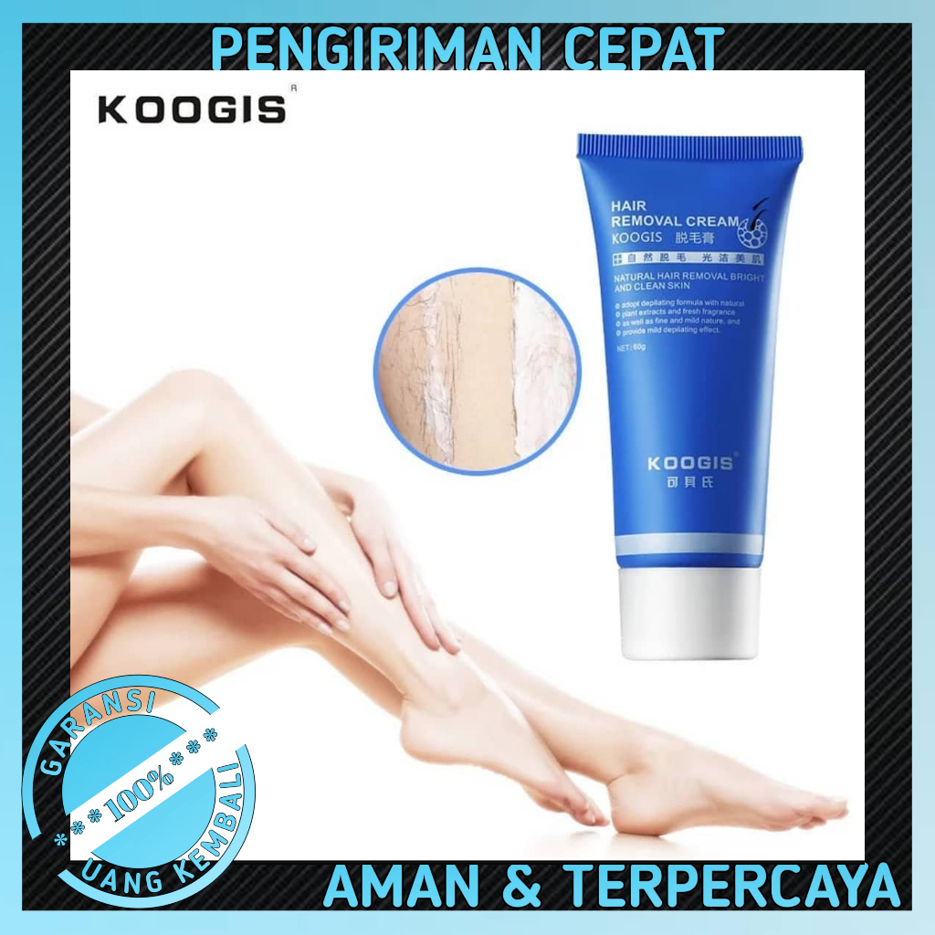 KOOGIS CREAM PERONTOK BULU PERMANEN ORIGINAL / NATURAL HAIR REMOVAL