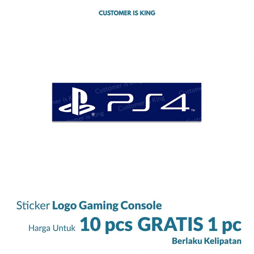 

Stiker Sticker Playstation 4 PS4 Logo | (BELI 10 GRATIS 1)