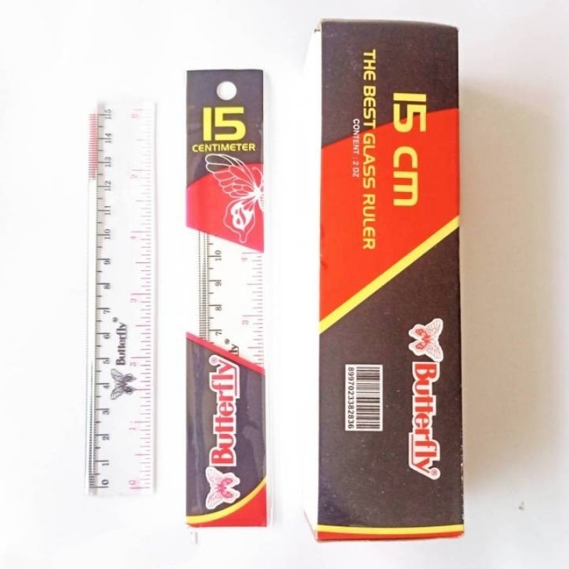 

PENGGARIS GARISAN BUTTERFLY 15 RULER KUPU KUPU 15CM MISTAR KUPUKUPU