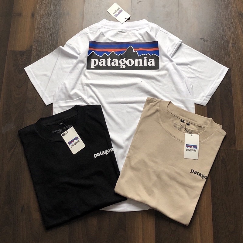 Patagonia Mission Organic Tshirt Men | Baju Kaos Putih Patagonia