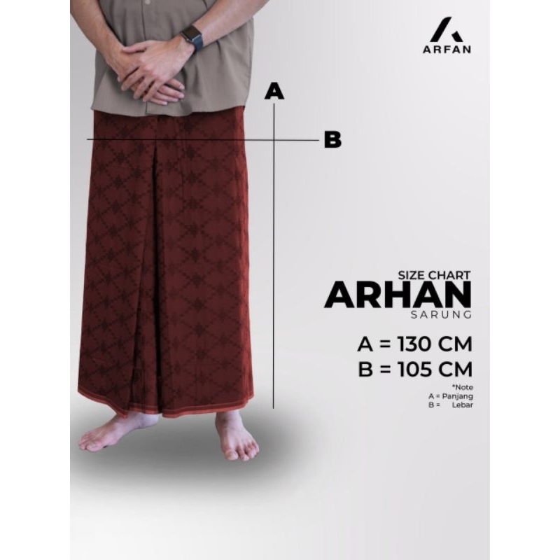 NEW READY ❤️❤️ Arhan Sarung Katun Dobby Premium Jumbo Ori Arfan Audina
