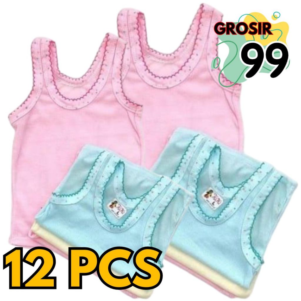 1 Lusin Kaos Dalam Anak Singlet Anak Lusinan  Grosir murah GROSIR