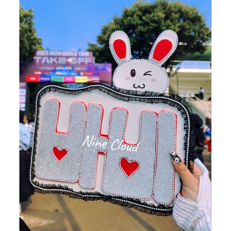 FANBOARD BANNER HAND SIGN CUSTOM 3D SLOGAN KONSER IDOL NCT SEVENTEEN STRAYKIDS IKON BTS ENHYPEN TXT 