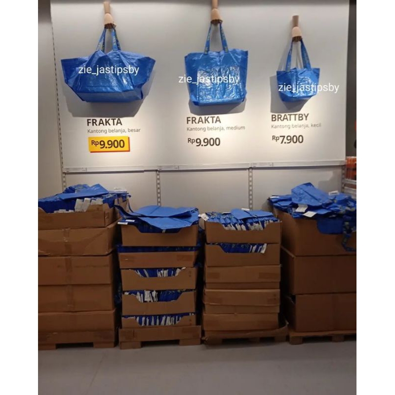 NOTA LIVE IKEA‼️FRAKTA KANTONG BELANJA KANTONG LAUNDRY TAS LAUNDRY
