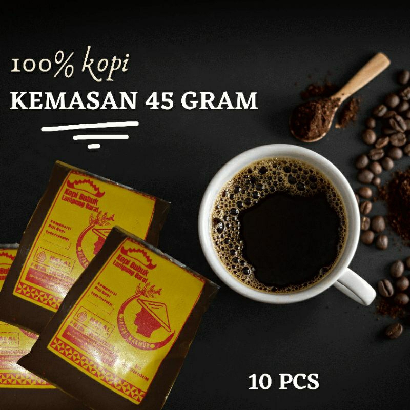 

100% kopi bubuk robusta lampung 30 gram/pcs