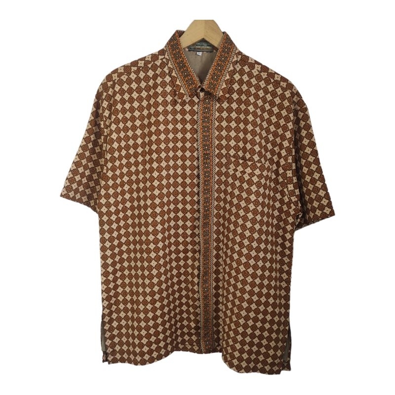 Kemeja batik halus Muhammad Andre 6 saudara 3 L