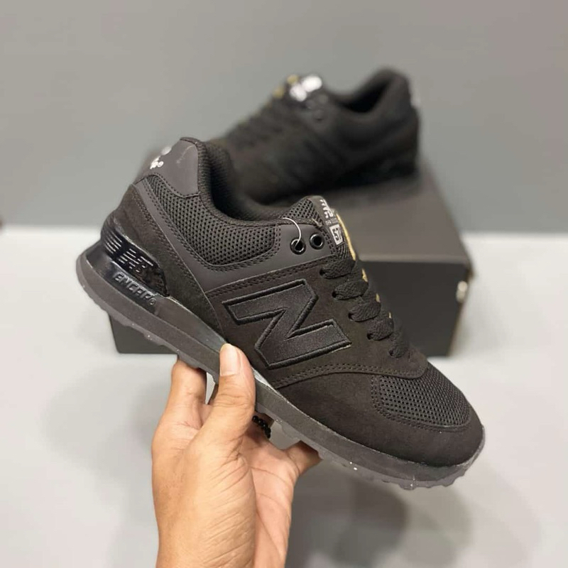 Sepatu New Balance 574 Full Black