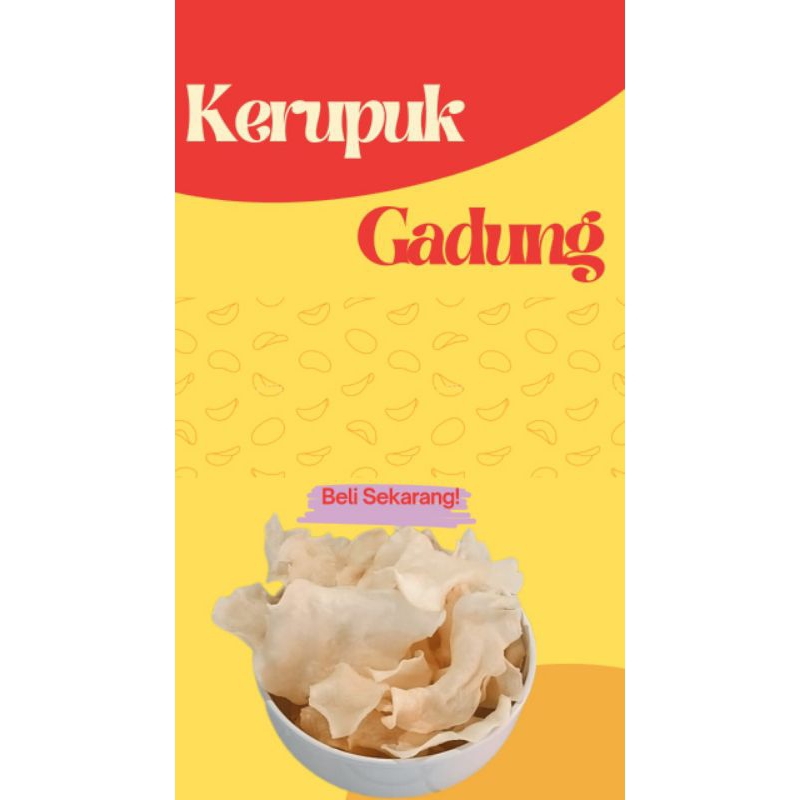 

Kerupuk Gadung Mentah Tipis 500 gram