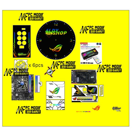 PAKET MODIF PC GAMING COVER RGB CUSTOM LOGO