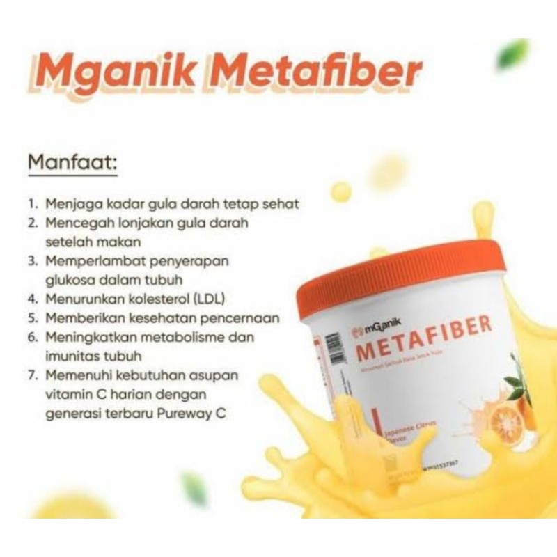 mGanik Metafiber 450gram Diabetes Metafiber