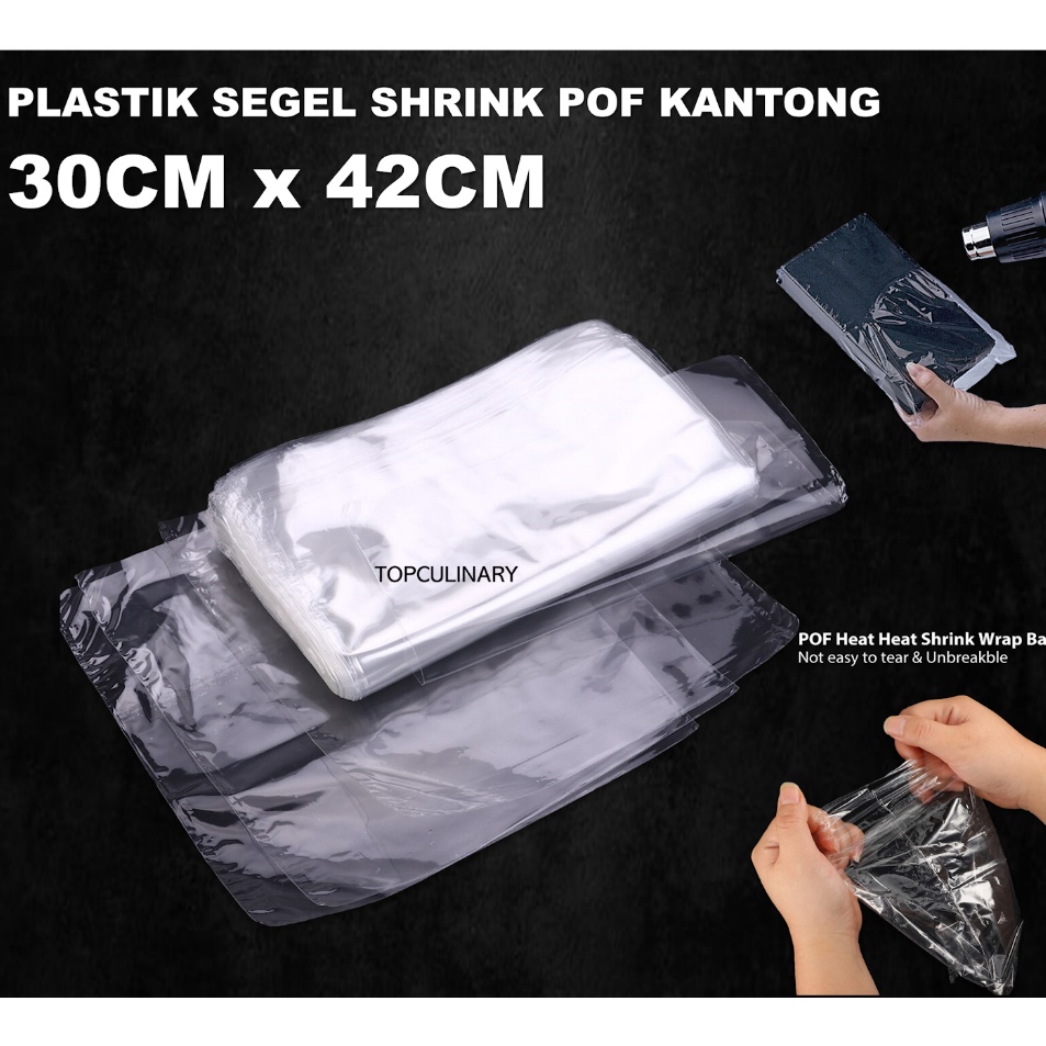 

Best Seller plastik shrink tipis pof kantong segel parcell buku majalah 3cm x 42cm