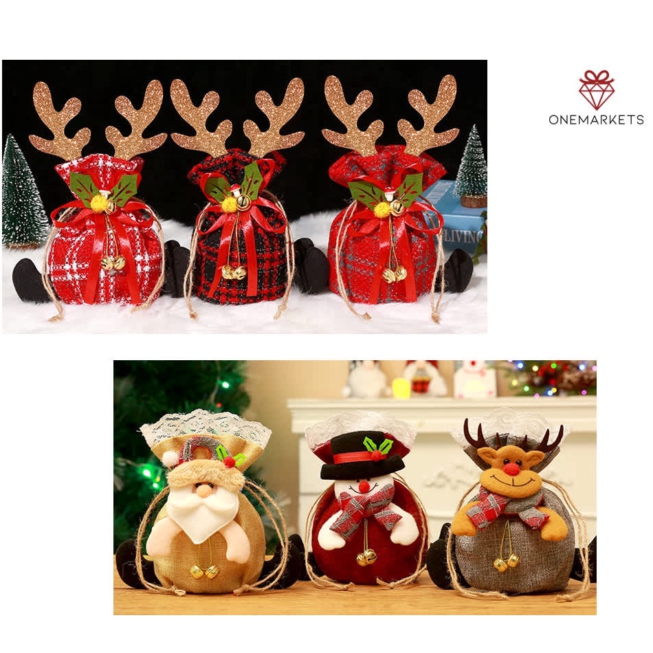 

TERBARU Candy Pouch Edisi Natal Aksesoris Hampers Kantong Permen GB12