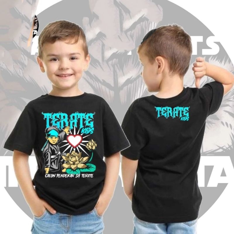 Kaos Terate Kids Calon Pendekar SH Terate Sablon Biru-Kaos SH Terate kids-Kaos PSHT Anak