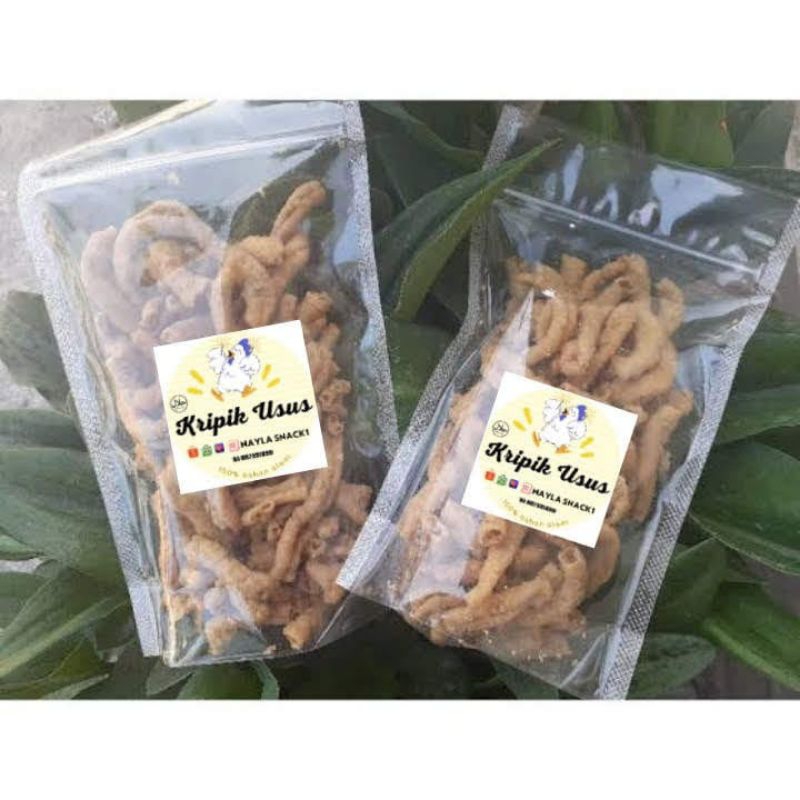 

Kripik Usus Ayam Crispy Original 250gr NAYLA SNACK Enak,Halal dan Sehat