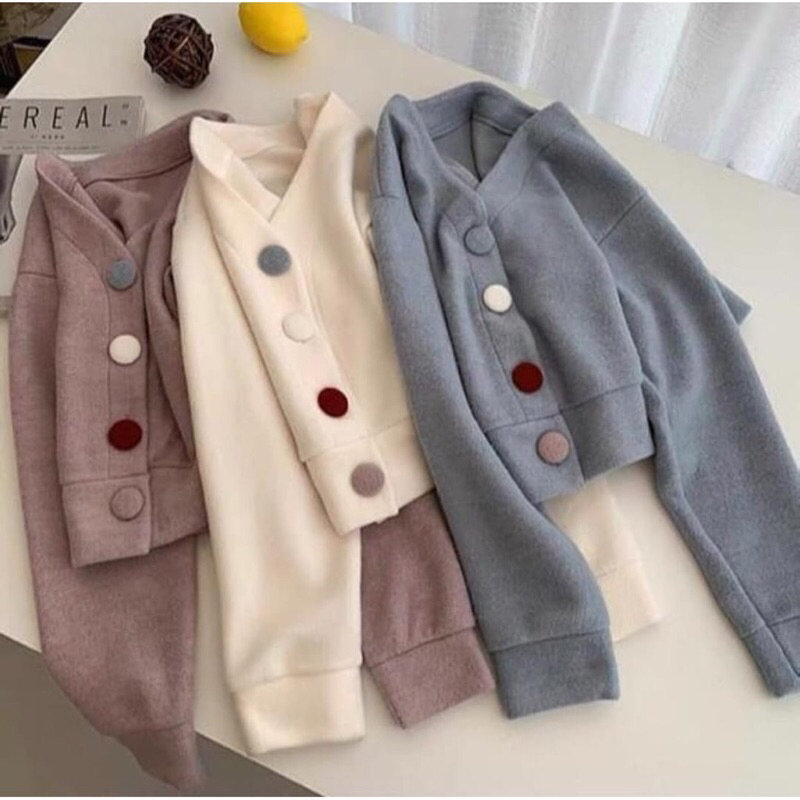 AT SWEATER PHARSA CROOPE BUTTON