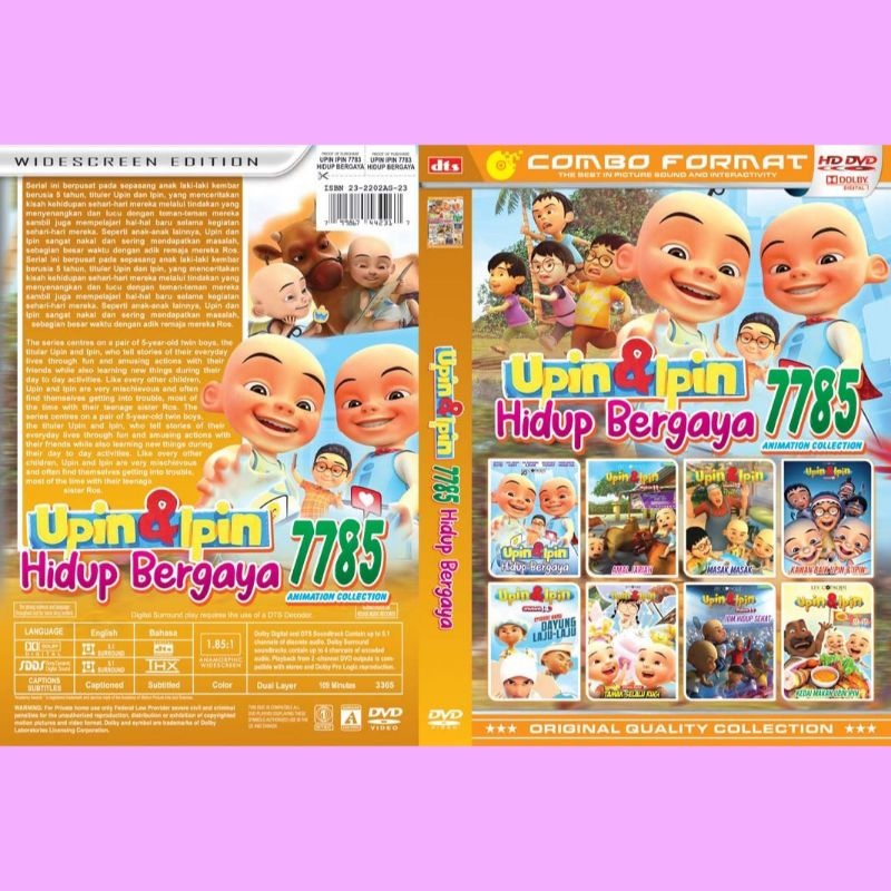 Kaset DVD Upin Ipin Hidup Bergaya 7785 Kartun Anak Terbaru