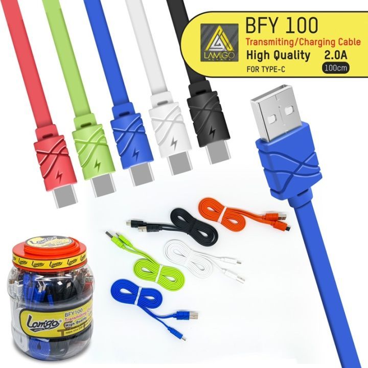 KABEL DATA LAMIGO 2.1A FAST TYPE C WARNA