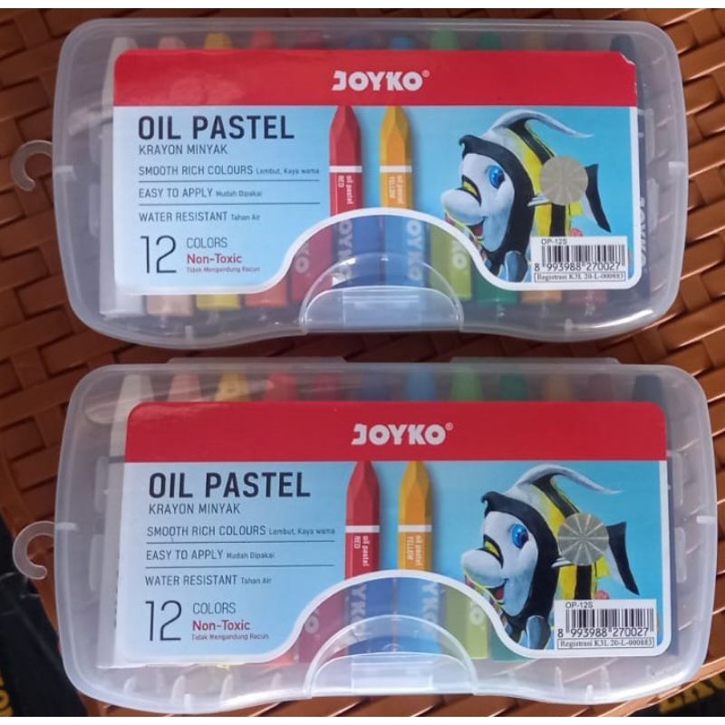 

krayon oil pastel joyko 12 warna