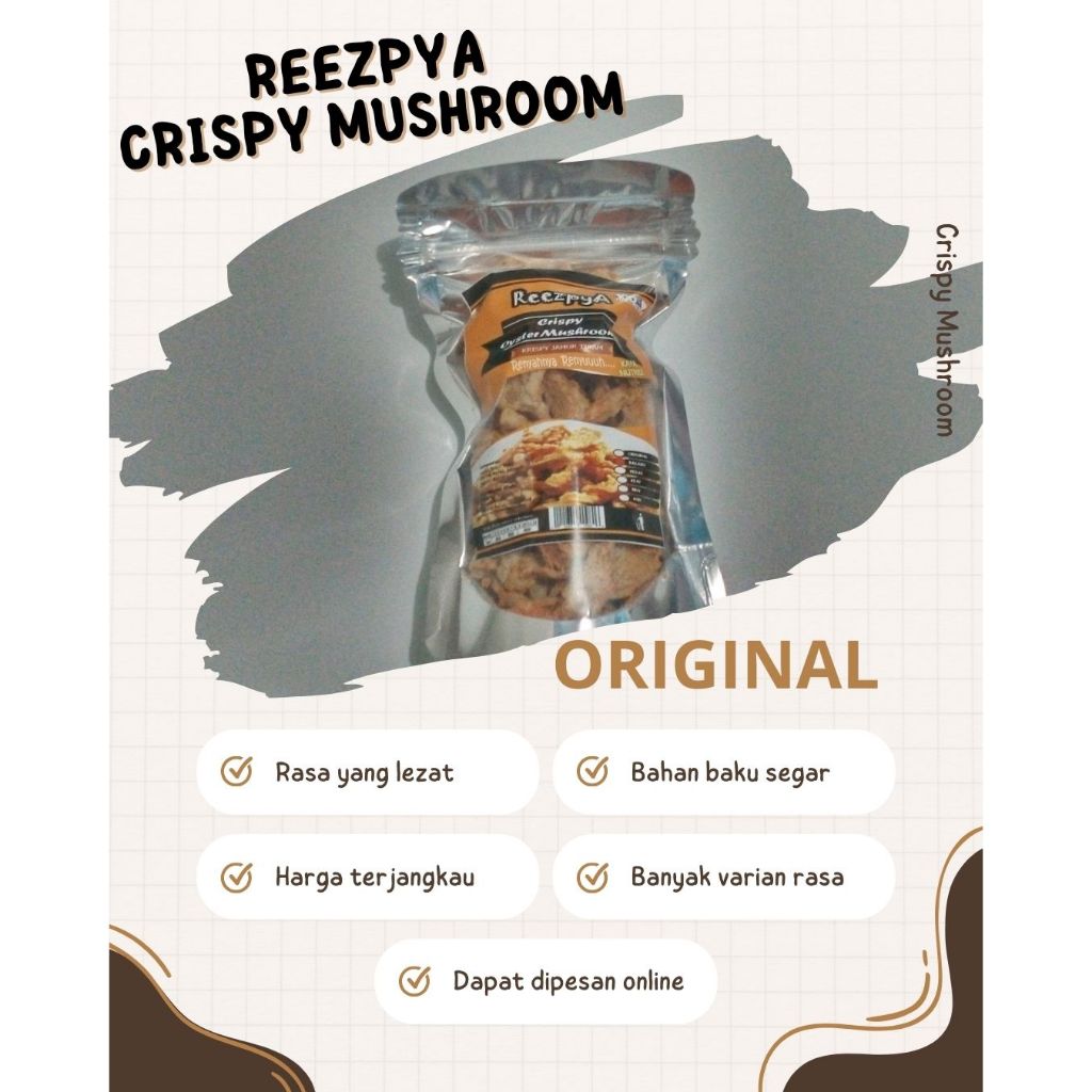 

Crispy Mushroom (Keripik Jamur Tiram) Rasa Original