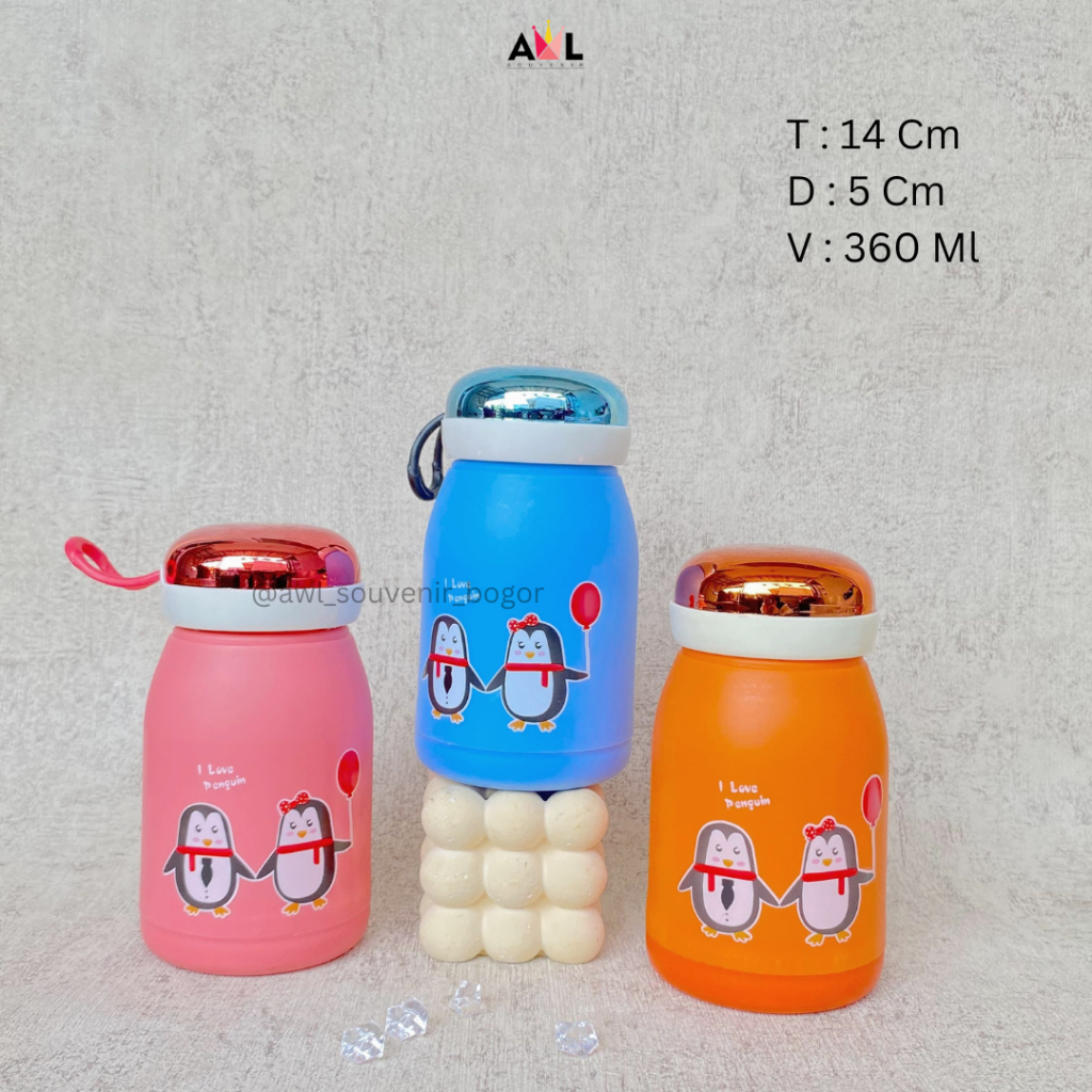 AWL Souvenir Tumbler Pinguin Souvenir Aqiqah/pernikahan/ulangtahun